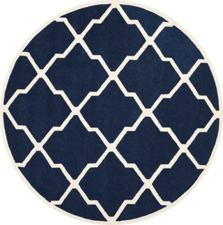 Safavieh Chatham 735 Dark Blue/Ivory Area Rug Round