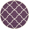 Safavieh Chatham 735 Purple/Ivory Area Rug Round