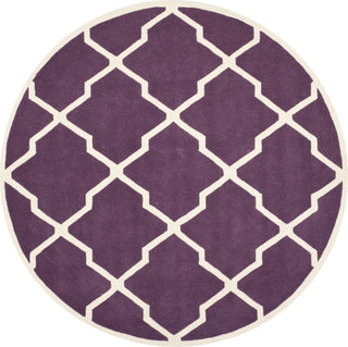 Safavieh Chatham 735 Purple/Ivory Area Rug Round