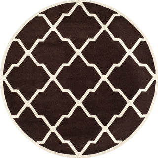 Safavieh Chatham 735 Dark Brown/Ivory Area Rug Round