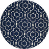 Safavieh Chatham 736 Dark Blue/Ivory Area Rug Round