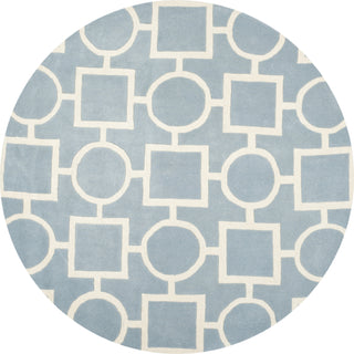 Safavieh Chatham 737 Blue/Ivory Area Rug Round