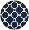 Safavieh Chatham 739 Dark Blue/Ivory Area Rug Round