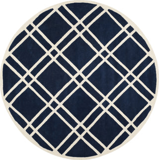 Safavieh Chatham 740 Dark Blue/Ivory Area Rug Round