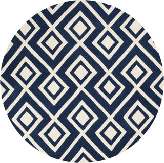 Safavieh Chatham 742 Dark Blue/Ivory Area Rug Round