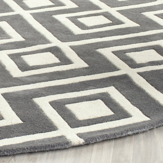 Safavieh Chatham 742 Dark Grey/Ivory Area Rug Detail