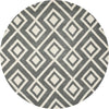 Safavieh Chatham 742 Dark Grey/Ivory Area Rug Round