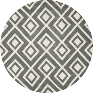 Safavieh Chatham 742 Dark Grey/Ivory Area Rug Round