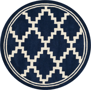 Safavieh Chatham 743 Navy/Ivory Area Rug Round