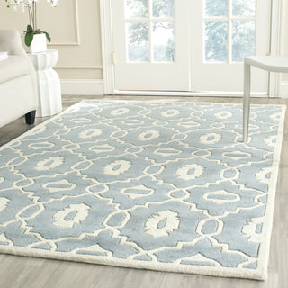 Safavieh Chatham 745 Blue/Ivory Area Rug Room Scene Feature