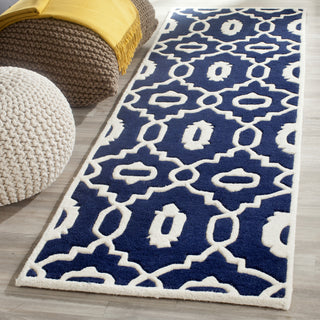 Safavieh Chatham 745 Dark Blue/Ivory Area Rug Room Scene