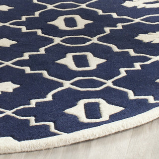 Safavieh Chatham 745 Dark Blue/Ivory Area Rug Detail