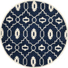 Safavieh Chatham 745 Dark Blue/Ivory Area Rug Round