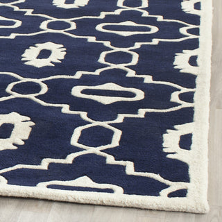 Safavieh Chatham 745 Dark Blue/Ivory Area Rug Detail