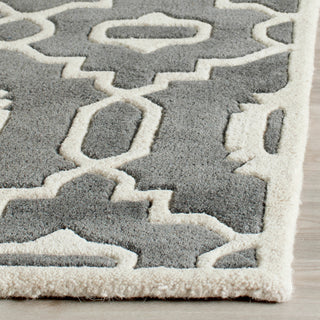 Safavieh Chatham 745 Dark Grey/Ivory Area Rug Detail