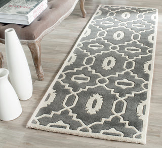 Safavieh Chatham 745 Dark Grey/Ivory Area Rug Room Scene