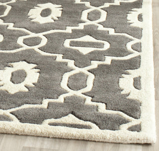 Safavieh Chatham 745 Dark Grey/Ivory Area Rug Detail