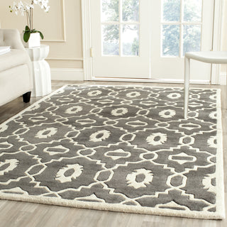 Safavieh Chatham 745 Dark Grey/Ivory Area Rug Room Scene Feature