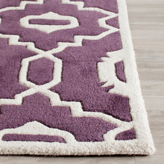 Safavieh Chatham 745 Purple/Ivory Area Rug Detail