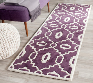 Safavieh Chatham 745 Purple/Ivory Area Rug Room Scene