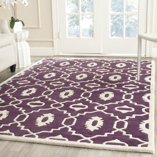 Safavieh Chatham 745 Purple/Ivory Area Rug Room Scene Feature