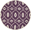 Safavieh Chatham 745 Purple/Ivory Area Rug Round
