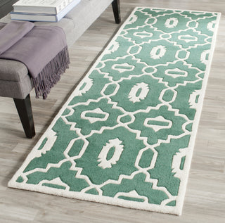 Safavieh Chatham 745 Teal/Ivory Area Rug Room Scene