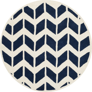 Safavieh Chatham 746 Dark Blue/Ivory Area Rug Round