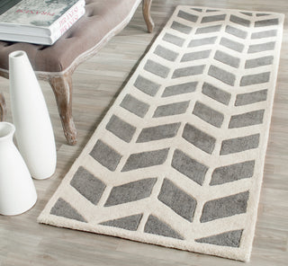 Safavieh Chatham 746 Dark Grey/Ivory Area Rug Room Scene