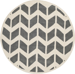 Safavieh Chatham 746 Dark Grey/Ivory Area Rug Round