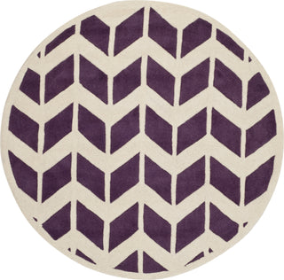 Safavieh Chatham 746 Purple/Ivory Area Rug Round