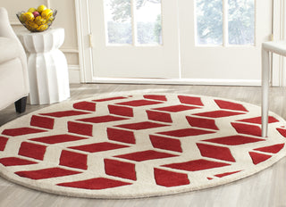 Safavieh Chatham 746 Red/Ivory Area Rug Room Scene