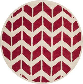 Safavieh Chatham 746 Red/Ivory Area Rug Round