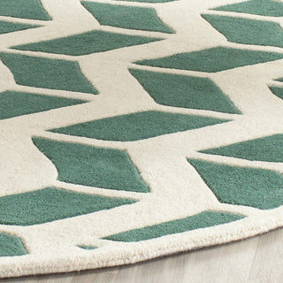 Safavieh Chatham 746 Teal/Ivory Area Rug Detail