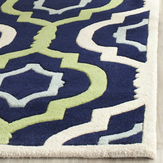 Safavieh Chatham 747 Dark Blue/Multi Area Rug Detail