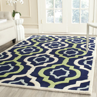 Safavieh Chatham 747 Dark Blue/Multi Area Rug Room Scene Feature