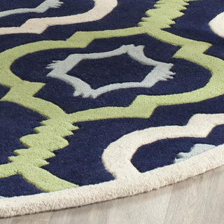 Safavieh Chatham 747 Dark Blue/Multi Area Rug Detail