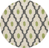 Safavieh Chatham 748 Dark Grey/Ivory Area Rug Round
