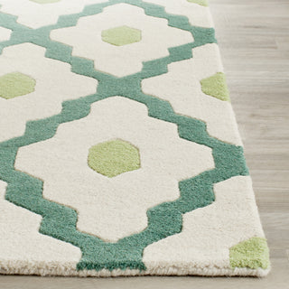 Safavieh Chatham 748 Ivory/Teal Area Rug Detail