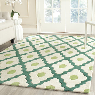 Safavieh Chatham 748 Ivory/Teal Area Rug Room Scene