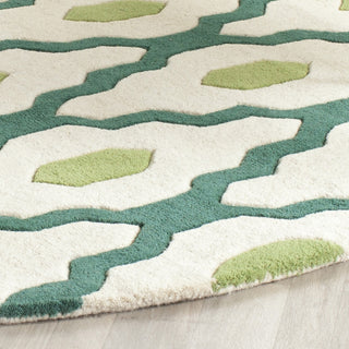 Safavieh Chatham 748 Ivory/Teal Area Rug Detail