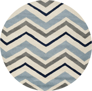 Safavieh Chatham 749 Ivory/Dark Grey Area Rug Round