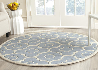 Safavieh Chatham 750 Blue/Ivory Area Rug Room Scene Feature