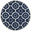 Safavieh Chatham 750 Dark Blue/Ivory Area Rug Round