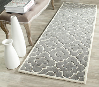 Safavieh Chatham 750 Dark Grey/Ivory Area Rug Room Scene