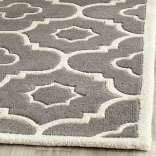 Safavieh Chatham 750 Dark Grey/Ivory Area Rug Detail