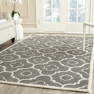 Safavieh Chatham 750 Dark Grey/Ivory Area Rug Room Scene Feature