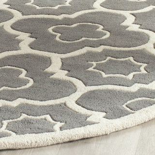 Safavieh Chatham 750 Dark Grey/Ivory Area Rug Detail