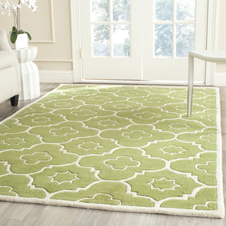 Safavieh Chatham 750 Green/Ivory Area Rug Room Scene Feature