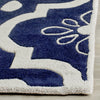Safavieh Chatham 751 Dark Blue/Ivory Area Rug Detail